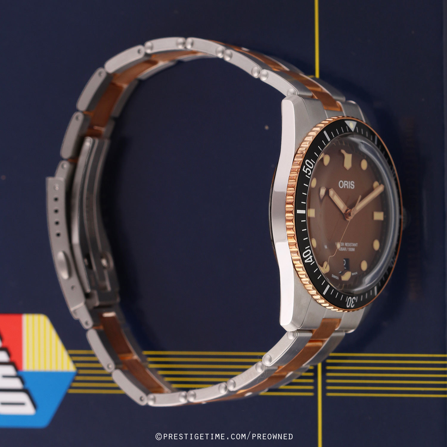 Pre-owned Oris Divers Sixty-Five Sunset 40mm 01 733 7707 4356-07 8